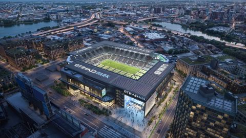 Donald Trump promociona en Oriente Medio el Etihad Park, la futura casa del NYCF